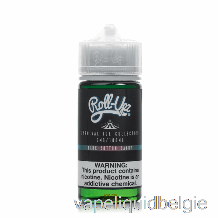 Vape België Ijsblauwe Suikerspin - Carnaval - Sap Roll Upz - 100ml 6mg